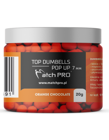 Dumbells MATCHPRO Pop Up Orange Chocolate 7mm 20g