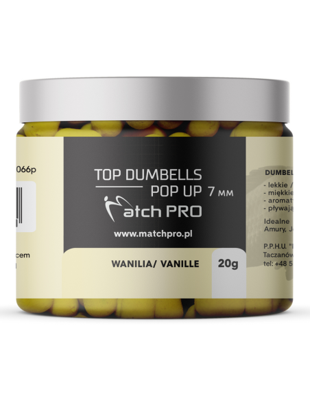 Dumbells MatchPRO Pop Up Wanilia 7mm 20g MatchPRO - 1 Dumbells MatchPRO Pop Up Wanilia 7mm 20g MatchPRO - 1
