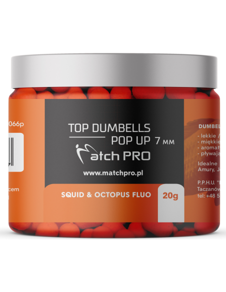 Dumbells MatchPRO Pop Up Kałamarnica 7mm 20g MatchPRO - 3 Dumbells MatchPRO Pop Up Kałamarnica 7mm 20g MatchPRO - 3
