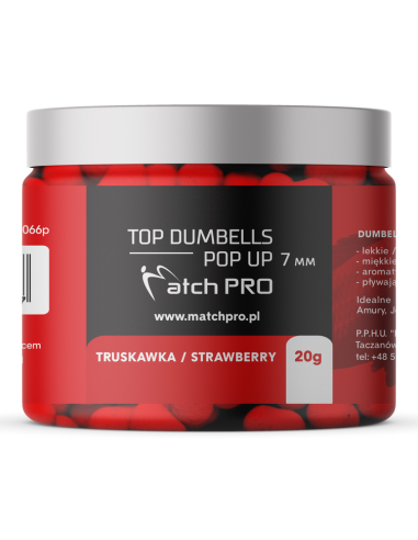 Dumbells MATCHPRO Pop Up Truskawka 7mm 20g