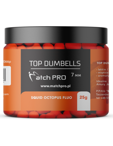 Dumbells MATCHPRO Kałam-Ośm Fluo 7mm 25g