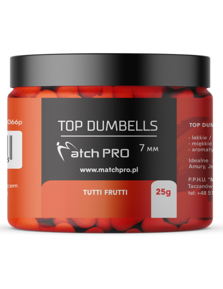 Dumbells MatchPRO Tutti Frutti 7mm 25g MatchPRO - 3 Dumbells MatchPRO Tutti Frutti 7mm 25g MatchPRO - 3