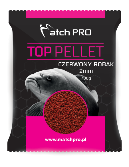 Pellet MatchPRO Czerwony Robak 2mm 700g MatchPRO - 2
